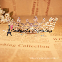 Luxo de ouro de cristal Tiara Crown Acessórios de cabelo de casamento Bridal Hair Jewelry